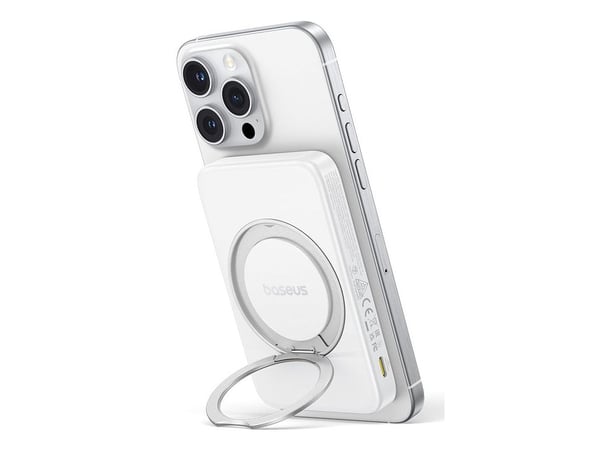 Baseus PicoGo, 5000 mAh, Trådløs lading, 20 W, Hvit