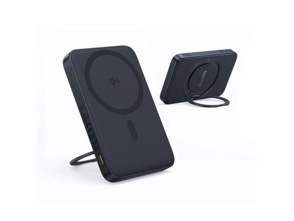 Baseus PicoGo Qi2, 5000 mAh, Langaton lataus, Musta