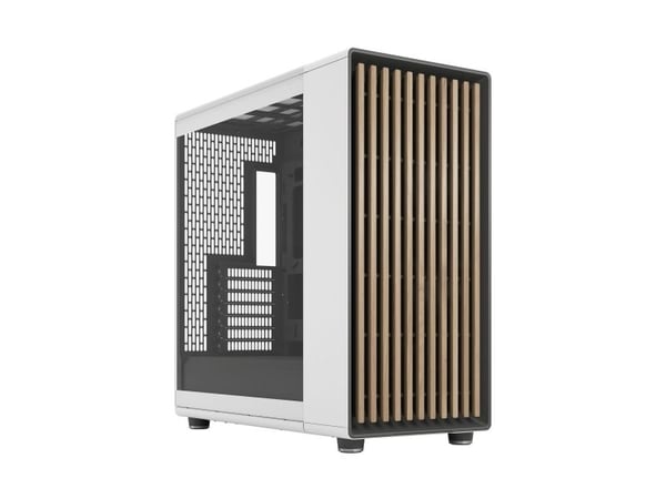 Fractal Design North XL RC - FT gaming - ATX/MicroATX - sidepanel med vindu (herdet glass) - ingen strømforsyning (ATX) - kritthvit - USB/Audio/Mic