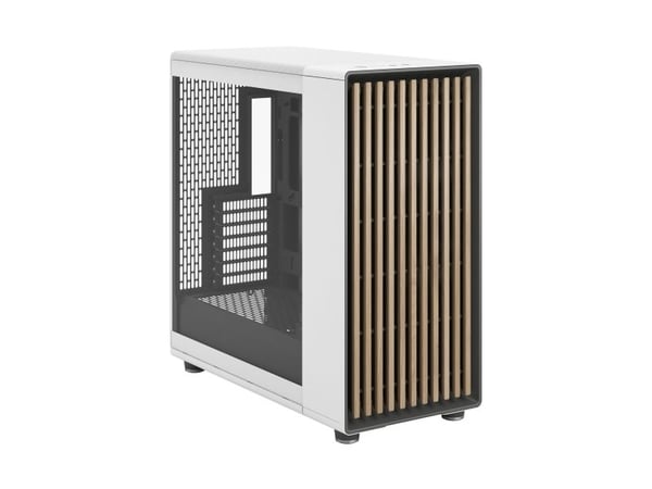 Fractal Design North XL RC - FT gaming - ATX/MicroATX - sidepanel med vindu (herdet glass) - ingen strømforsyning (ATX) - kritthvit - USB/Audio/Mic