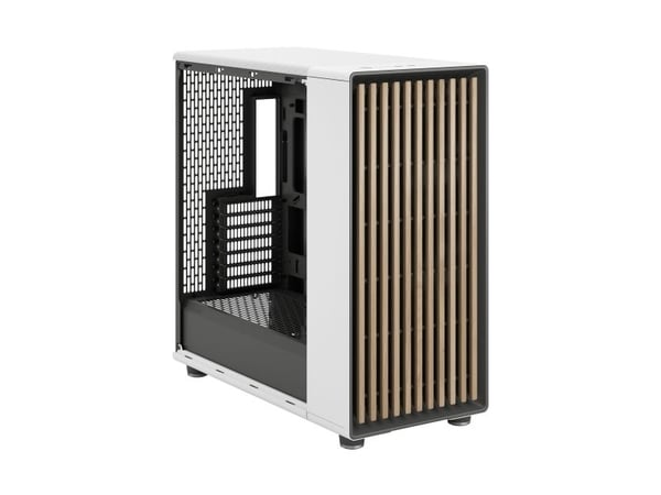 Fractal Design North XL RC - FT gaming - ATX/MicroATX - sidepanel med vindu (herdet glass) - ingen strømforsyning (ATX) - kritthvit - USB/Audio/Mic