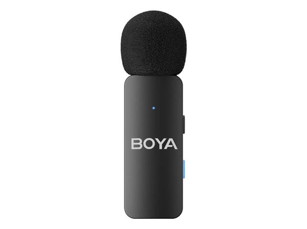 BOYA BY-V4U, Mikrofon med klemme, 20 - 20000 Hz, 16 bit, 48 kHz, 80 dB, Trådløs