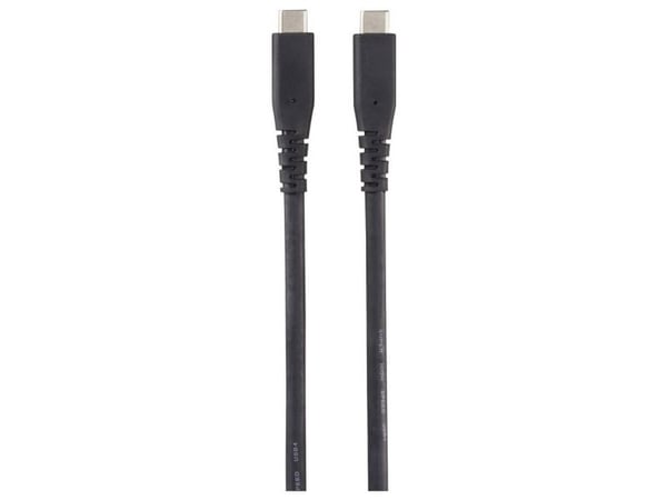 Renkforce RF-6662040, 1 m, USB C, USB C, USB4 Gen 2x2, 40 Gbit/s, Sort