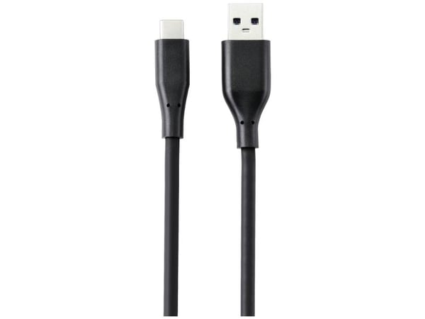 Renkforce RF-4995170, 0,5 m, USB A, USB C, USB 3.2 Gen 1 (3.1 Gen 1), 5 Gbit/s, Sort