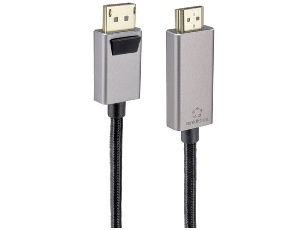 RF-4995158 DisplayPort-kabel[1x hann - 1x HDMI hann] Svart (RF-4995158)
