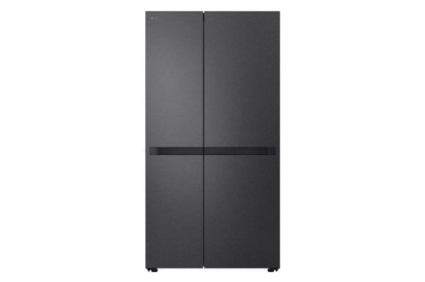 LG GSBC40EPPE - Kjøleskap/fryser - side-ved-side - bredde: 91.3 cm - dybde: 73.5 cm - høyde: 179 cm - 664 liter - Klasse E - svart