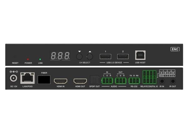 VivoLink JPEG2000 - Video/lyd/infrarød/seriel/KVM-forlenger - sender - HDMI - over CAT 5e/6/6a/7 - USB - 10/100/1000Base-T - opp til 100 m