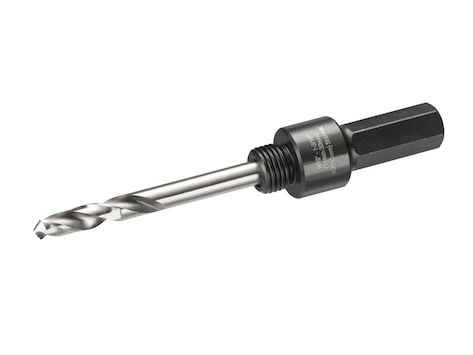 DeWALT DT90367-QZ, Reikäsahan adapteri, Kuusikulmainen varsi, 13 mm, musta, Ruostumaton teräs, 1,4 cm, 3 cm