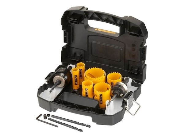DeWALT DT90355-QZ, Poraussarja, pora, metalli, muovi, puu, metalli, 19,22,29,38,44,51,57 mm, 13 kpl