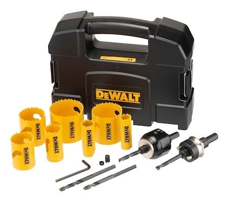 DeWALT DT90355-QZ, Poraussarja, pora, metalli, muovi, puu, metalli, 19,22,29,38,44,51,57 mm, 13 kpl