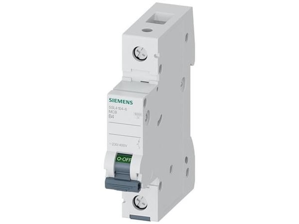 Siemens 5SL41046 5SL4104-6 Ledningssikkerhedsafbryder 1-napainen 4 A 230 V, 400 V