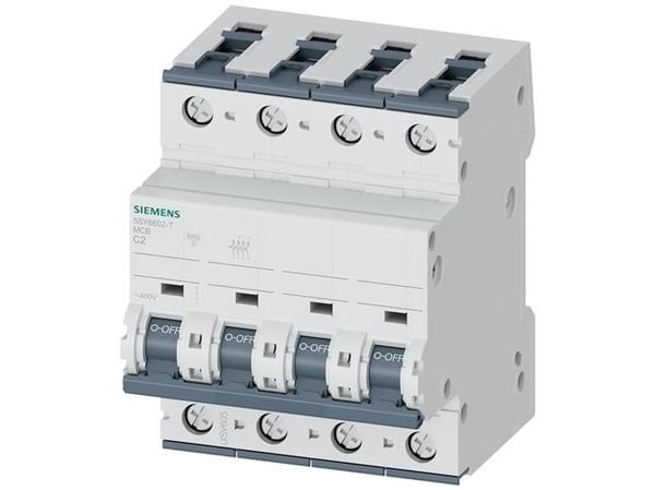 Automatsäkring 6KA 3P+N C 2A 5SY6602-7