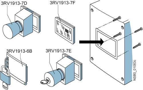 Siemens 3RV1913-7F 3RV19137F manövermembran - 1 st
