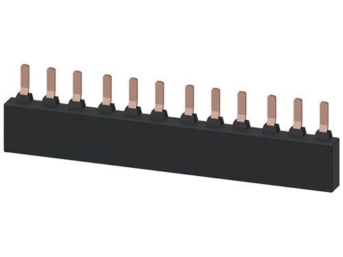 Samleskinne for 4 motorværn str. S2 afstand: 55 mm, 3RV1935-1C
