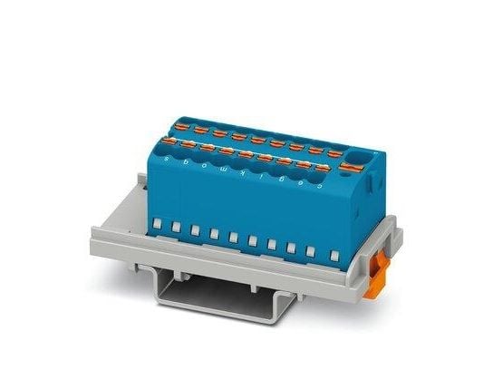 Phoenix Contact kopplings-/fördelningsblock PTFIX 4/18X1,5-NS35 BU 1047455