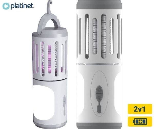 Platinet MOSQUITO KILLER LANTERN LAMPKA NA KOMARY 6W 60LM 18800MAH BATTERY [46096]