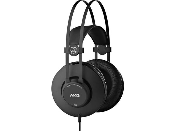 AKG K52, langallinen, 18 - 20000 Hz, lava/tutkimus, 200 g, kuulokkeet, musta