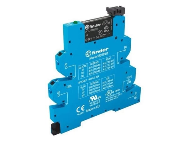 Finder 39.51.0.012.0060, Sininen, 12 V, 50 - 60 Hz