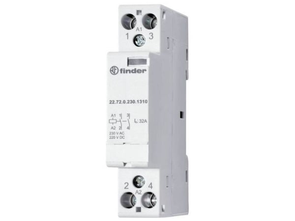 Finder 22.72.0.024.1517 Installationsbeskyttelse 1 x brydekontakt, 1 x sluttekontakt 230 V/AC, 400 V/AC 1 stk 1 stk