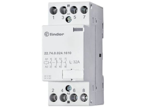 Finder 22.74.0.024.1717 Asennussuojaus 1 x katkaisija, 3 x katkaisija 230 V/AC, 400 V/AC 1 kpl 1 kpl