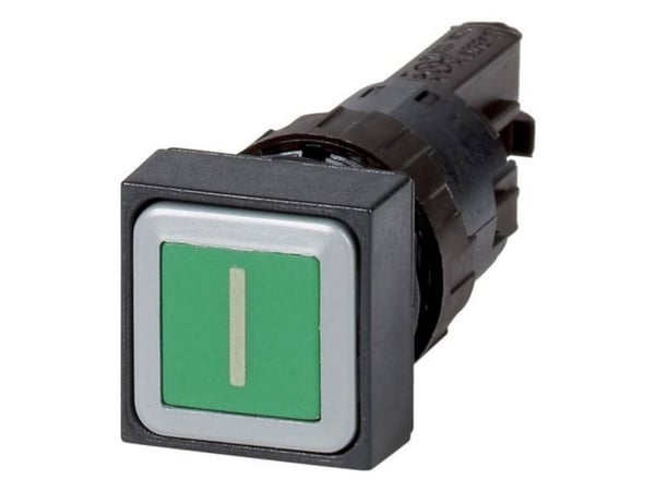 Eaton Q18D-11, Knapp, Sort, Grønn, Plast, IP65, 50 mm