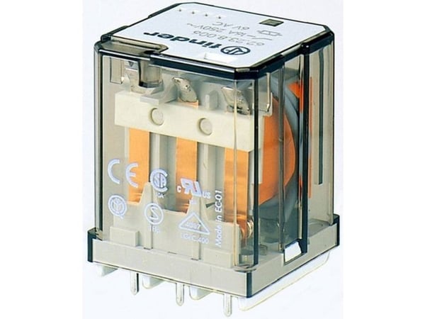 Finder 62.23.9.024.4600 printrelé 24 V/DC 16 A 3 x veksel 1 stk