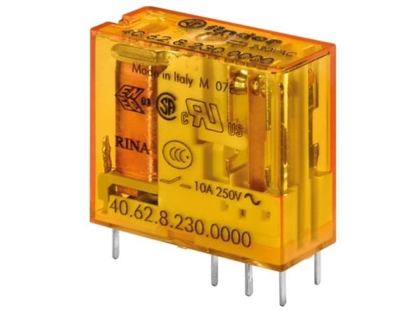 Finder 40.62.8.230.0000 printrelé 230 V/DC 10 A 2x omkobler