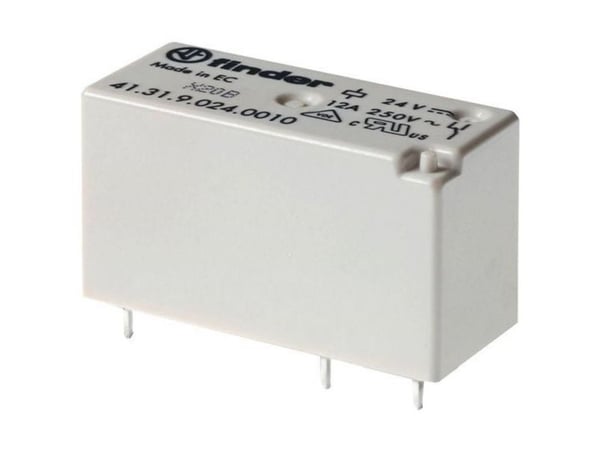 Finder 41.31.9.012.4010 printrele 12 V/DC 12 A, 1 vekslingskontakt, 1 stk