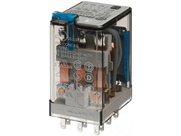 Finder 55.33.9.024.5090 stikrelé 24 V/DC 10 A, 3 x omkobler, 1 stk