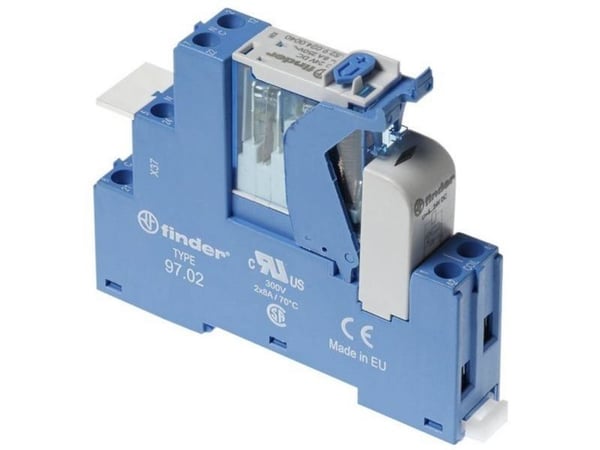 Finder 4C.02.9.024.5050 Koblingsrelæ 24 V/DC 8 A 2 x omskifter 10 stk