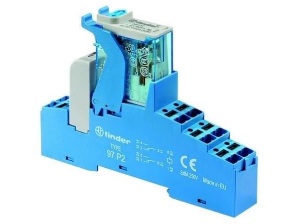 Finder 4C.P2.9.024.5050 Koblingsrelæ 24 V/DC 8 A 2 x omskifter 10 stk