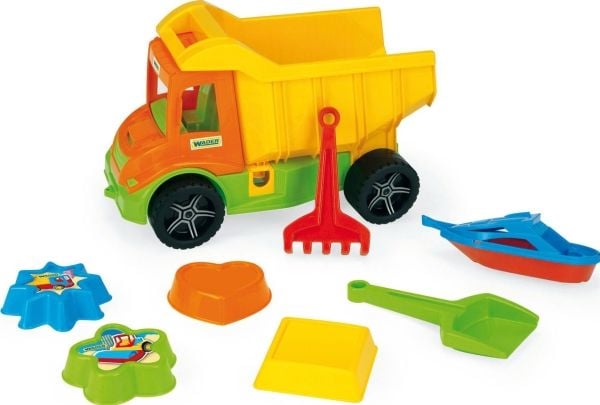 Multitransport tippebil med sand-sett
