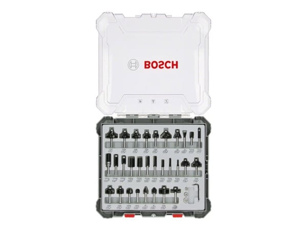 Bosch - Fresekutter - for bløtt tre, løvtre - 30 deler