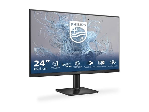 Philips 1000 series 24E2N1110/00, 60,5 cm (23.8"), 1920 x 1080 pikseliä, Full HD, LCD, 4 ms, musta