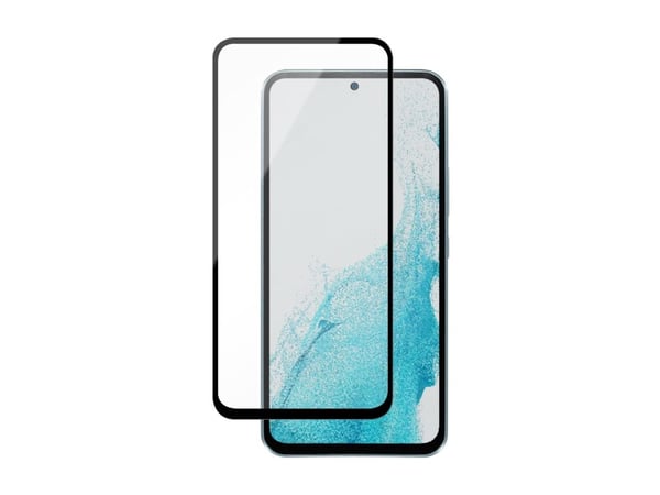 DELTACO SCRN-A54 - Skjermbeskyttelse for mobiltelefon - 2.5D - glass - rammefarge svart - for Samsung Galaxy A54