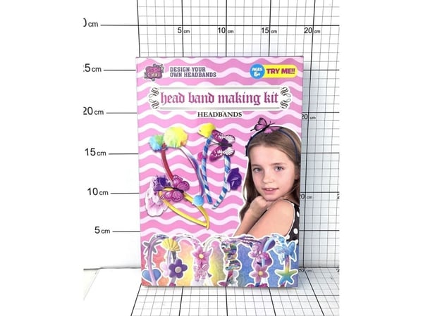 Dromader sett for å lage hårbånd/armbånd