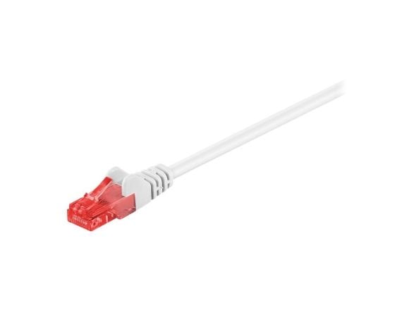 goobay - Liitäntäjohto - RJ-45 (uros) RJ-45 (uros) - 15 m - UTP - CAT 6 - valettu, solmuton - valkoinen