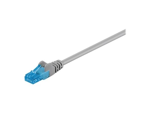 goobay - Koblingskabel - RJ-45 (hann) til RJ-45 (hann) - 5 m - UTP - CAT 6a - halogenfri, uten hindringer, flertrådet - grå