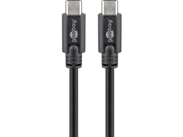 Goobay 66508, 2 m, USB C, USB C, USB 3.2 Gen 1 (3.1 Gen 1), 5 Gbit/sek., Sort