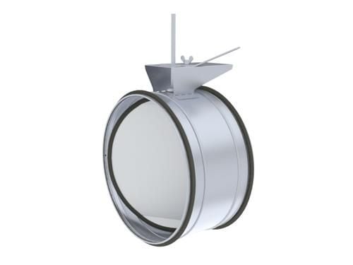 Spjäll KRTS-4 ø125 mm tät manuell