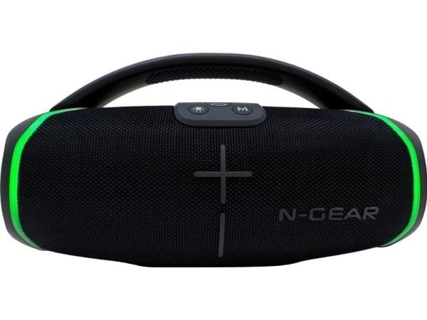 N-GEAR NRG200, 50 W, 80 - 20000 hz, Kabel & Trådlös, 10 m, Partyhögtalare, Svart