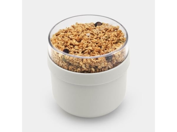 Brabantia Make & Take, Lunsjbeholder, Voksen, Lysegrå, Plast, Monokromatisk, Rund