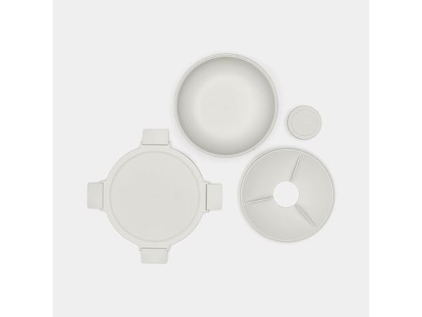 Brabantia Make & Take, Salat bolle, Rund, Plast, Grå, 1300 l, Personlig