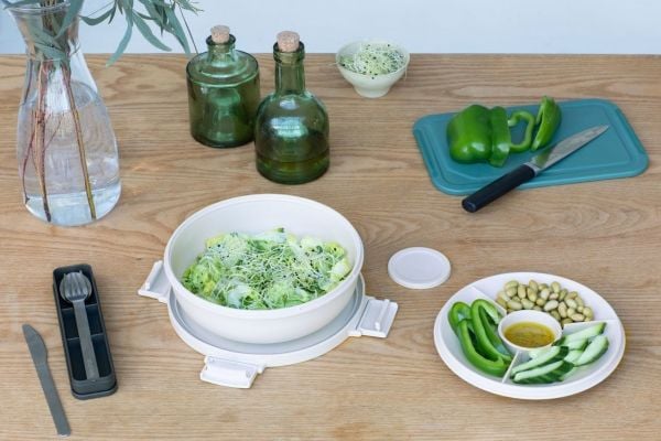 Brabantia Make & Take, Salat bolle, Rund, Plast, Grå, 1300 l, Personlig