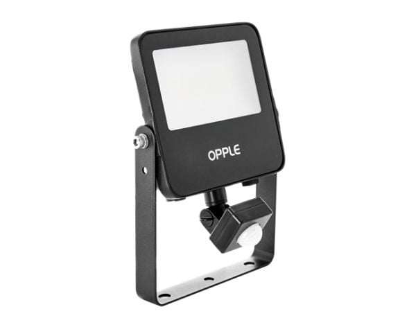 OPPLE Lighting LEDFlood-E3 Re144-10W-830-BL-MD, 10 W, Halogeeni, Musta, 50 W, 1100 lm, 110 lm/W