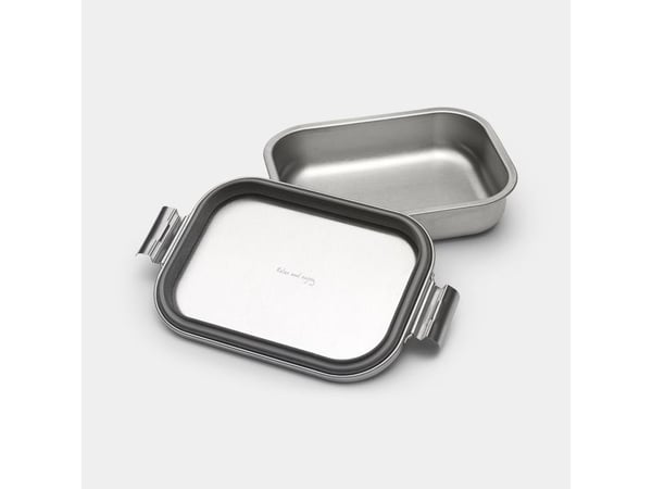 Brabantia Make & Take, Lunsjbeholder, Voksen, Stål, Rustfritt stål, Monokromatisk, Rektangulær
