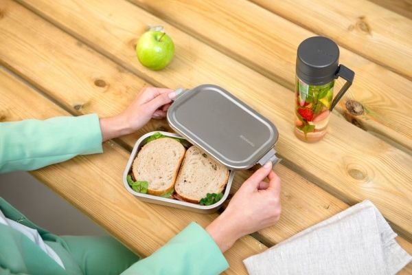 Brabantia Make & Take, Lunsjbeholder, Voksen, Stål, Rustfritt stål, Monokromatisk, Rektangulær