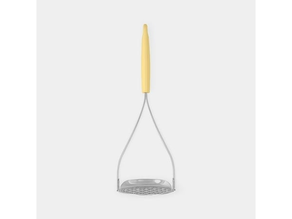 Brabantia 229503, Tradisjonell potetstapper, Rustfritt stål, Gul, Plast, Hengehull, 1 stk, 85 mm