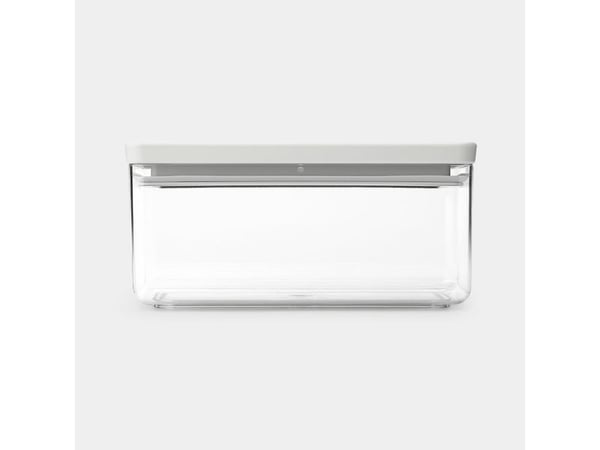 Brabantia Tasty+, Burk, Rektangulär, 1,5 l, Ljusgrå, Transparent, Plast, 220 mm