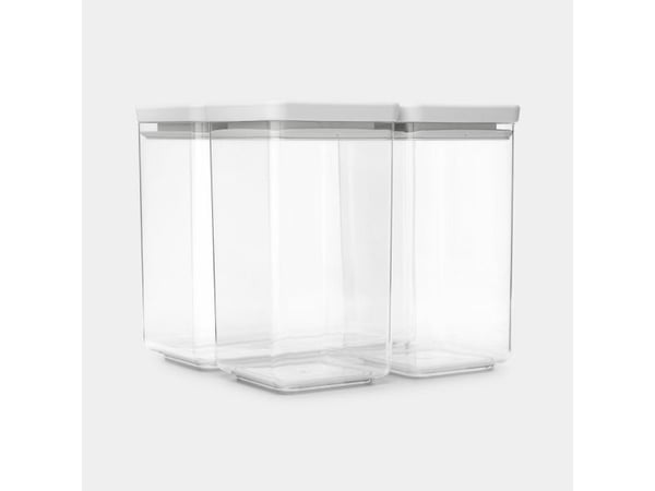 Brabantia Tasty+, Beholder, Rektangulær, 6,7 l, Lysegrå, Gjennomsiktig, Plast, 201 mm